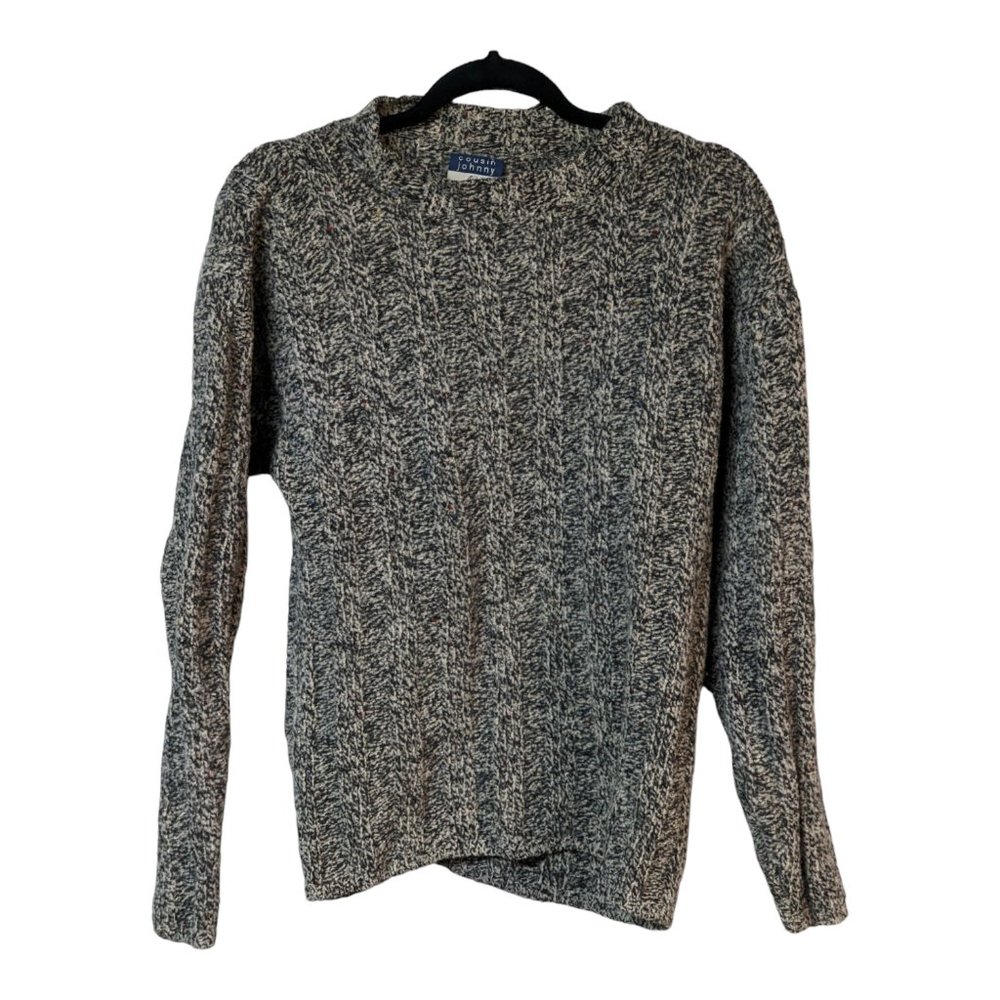 Gray medium sweater cousin johnny long sleeved